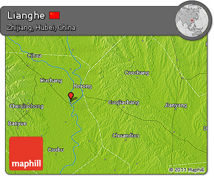 Physical 3D Map of Lianghe