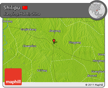 Physical 3D Map of Shilipu