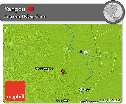 Physical 3D Map of Yangou