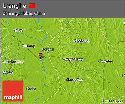 Physical 3D Map of Lianghe