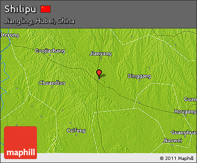 Physical 3D Map of Shilipu