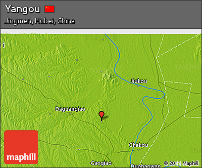 Physical 3D Map of Yangou