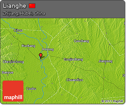 Physical 3D Map of Lianghe