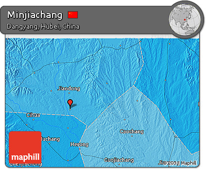 Political 3D Map of Minjiachang