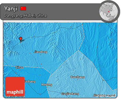 Political 3D Map of Yanji
