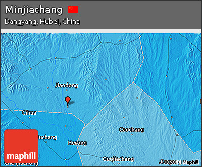 Political 3D Map of Minjiachang