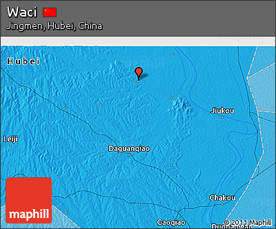 Political 3D Map of Waci