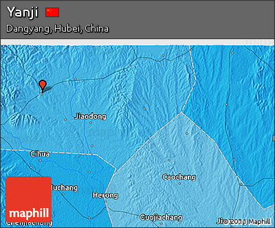 Political 3D Map of Yanji