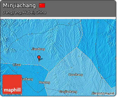 Political 3D Map of Minjiachang