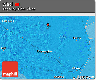Political 3D Map of Waci