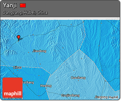 Political 3D Map of Yanji