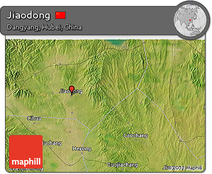 Satellite 3D Map of Jiaodong