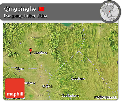 Satellite 3D Map of Qingpinghe