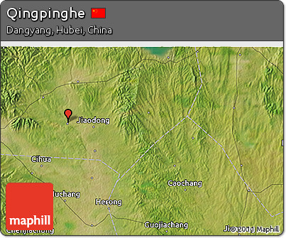 Satellite 3D Map of Qingpinghe