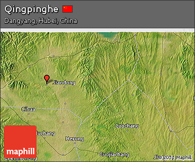 Satellite 3D Map of Qingpinghe