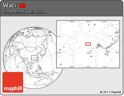 Blank Location Map of Waci