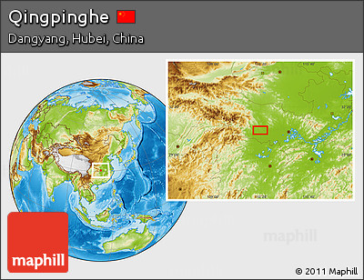 Physical Location Map of Qingpinghe
