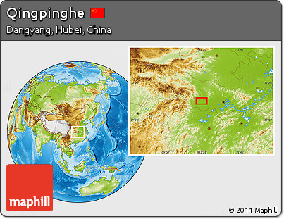 Physical Location Map of Qingpinghe