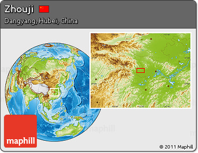 Physical Location Map of Zhouji