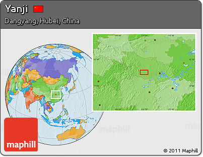 Political Location Map of Yanji