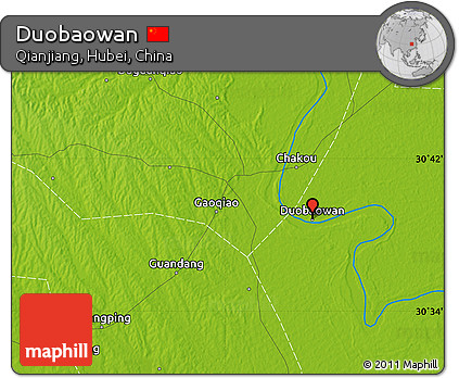 Physical Map of Duobaowan