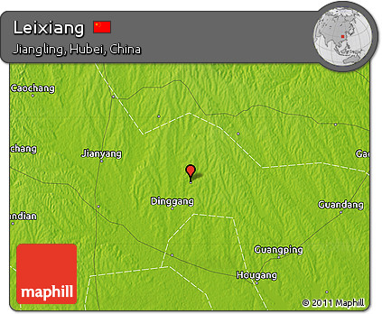 Physical Map of Leixiang