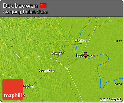 Physical Map of Duobaowan
