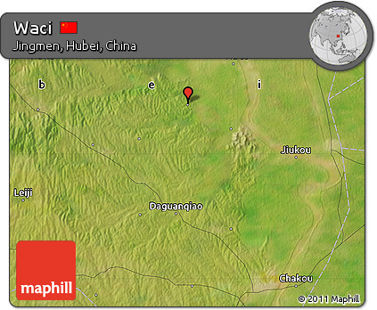 Satellite Map of Waci