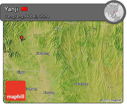 Satellite Map of Yanji