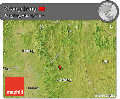 Satellite Map of Zhangchang