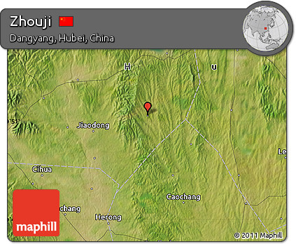 Satellite Map of Zhouji