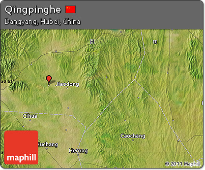 Satellite Map of Qingpinghe