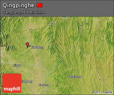 Satellite Map of Qingpinghe