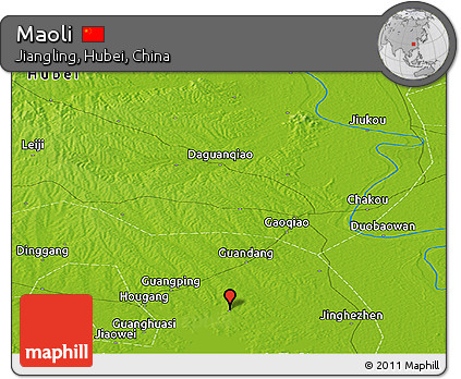 Physical Panoramic Map of Maoli