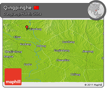 Physical Panoramic Map of Qingpinghe