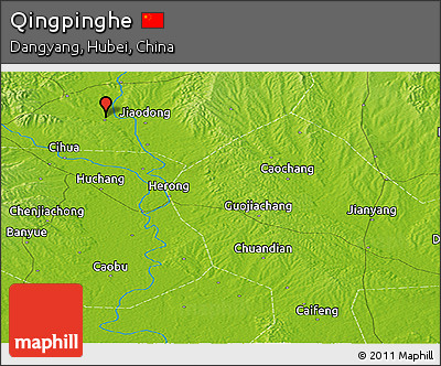 Physical Panoramic Map of Qingpinghe