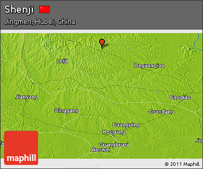 Physical Panoramic Map of Shenji