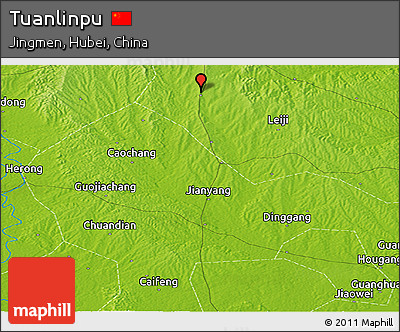 Physical Panoramic Map of Tuanlinpu