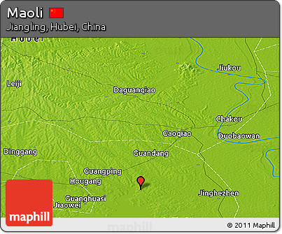 Physical Panoramic Map of Maoli