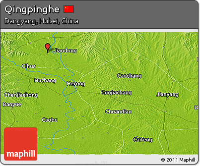 Physical Panoramic Map of Qingpinghe