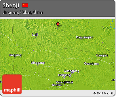 Physical Panoramic Map of Shenji