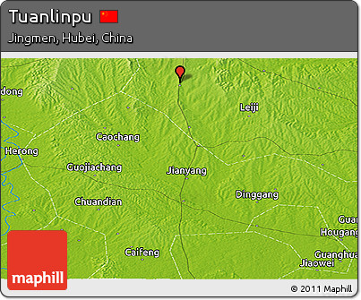 Physical Panoramic Map of Tuanlinpu