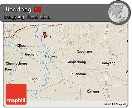 Shaded Relief Panoramic Map of Jiaodong