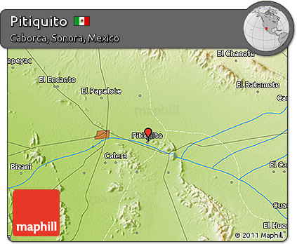 Physical 3D Map of Pitiquito