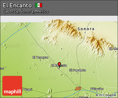 Physical 3D Map of El Encanto