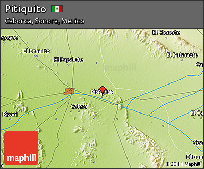 Physical 3D Map of Pitiquito