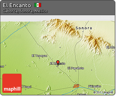 Physical 3D Map of El Encanto