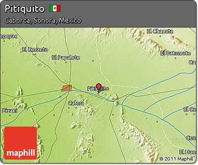 Physical 3D Map of Pitiquito