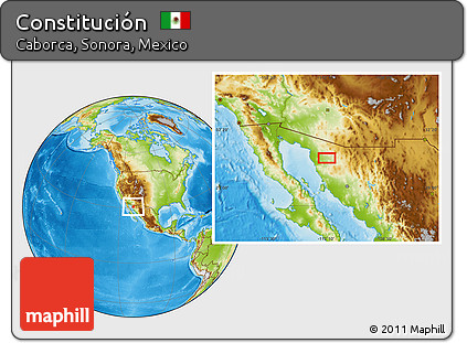 Physical Location Map of Constitución