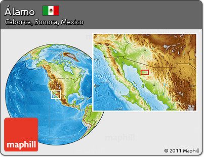 Physical Location Map of Álamo